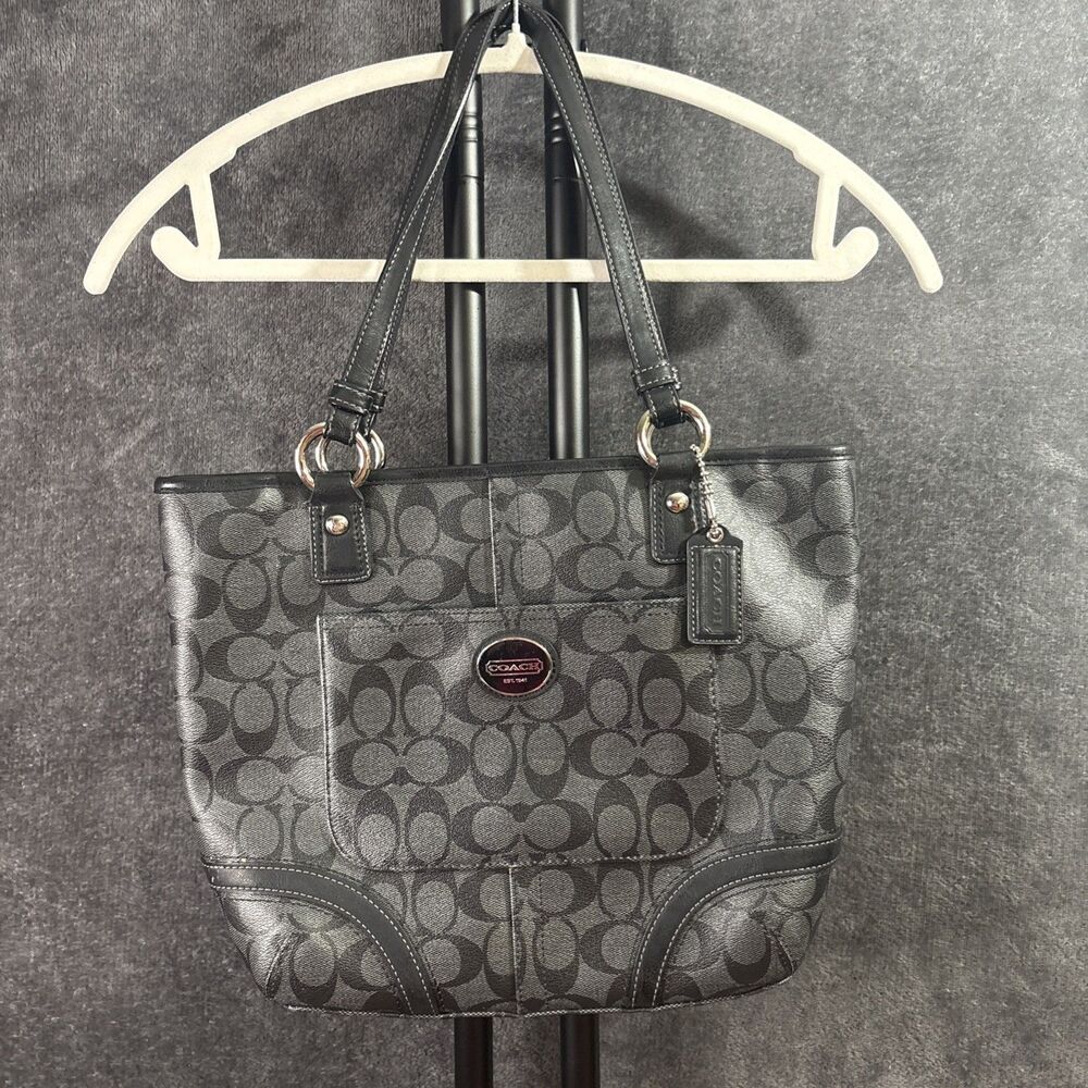 Coach Tote Bag Signature F18917 Gray - Picture 2 of 16